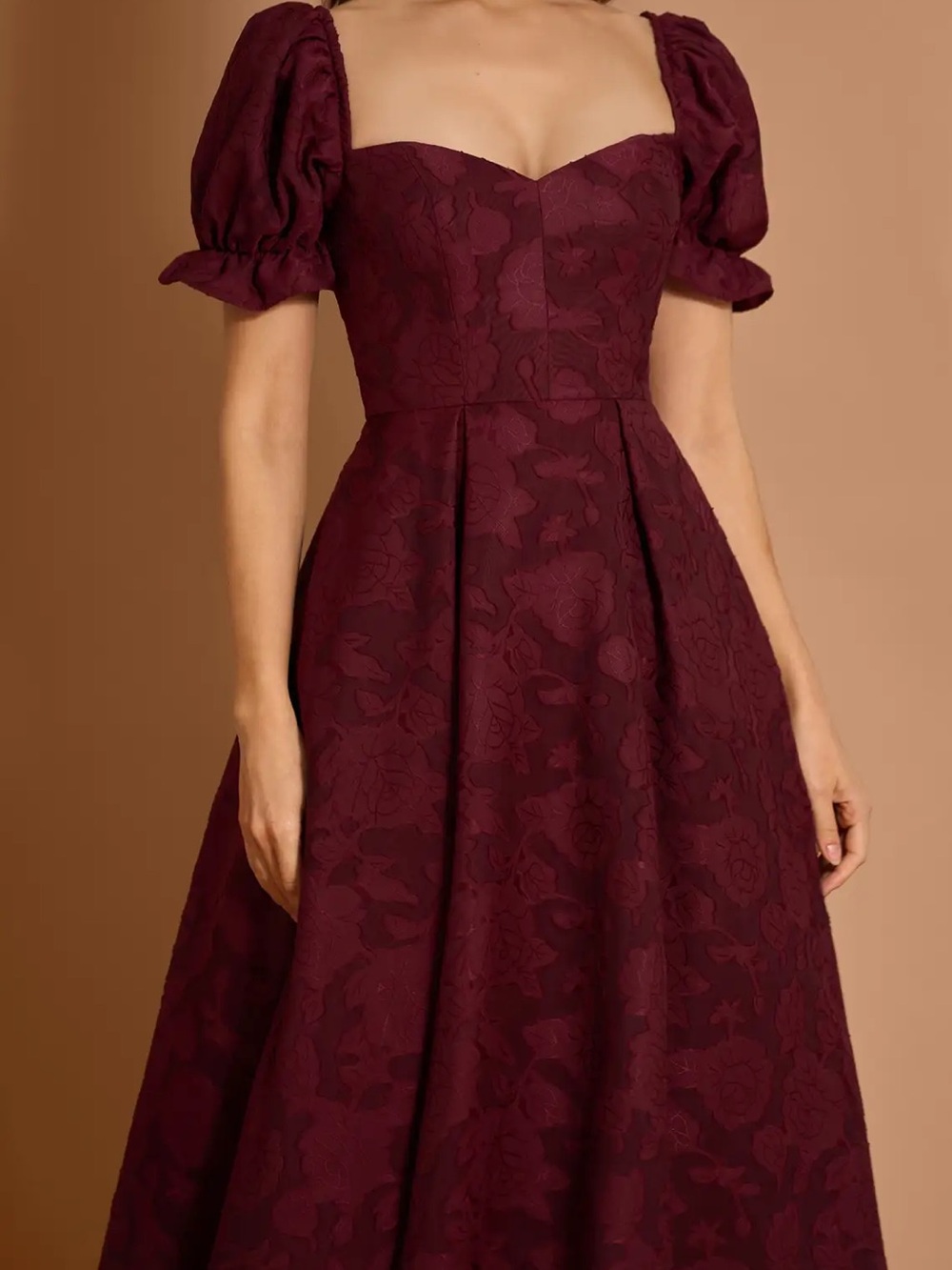 Aritzia Maxi Dress in Deep Wine